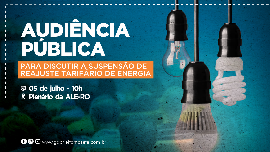 Em Porto Velho, audiência pública discutirá suspensão de reajuste tarifário de energia